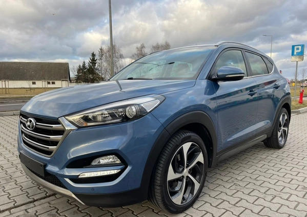 Hyundai Tucson cena 68000 przebieg: 99000, rok produkcji 2016 z Leszno małe 407